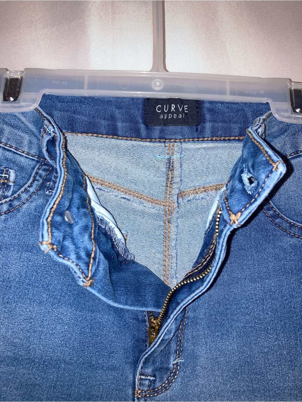 Classic Blue Women's Skinny Jeans - Stretch Denim - Picture 3 of 8